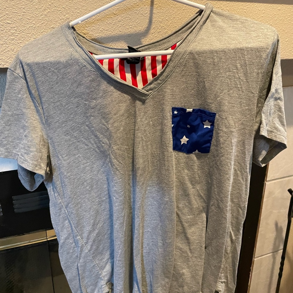 V neck tee shirt